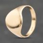 Second Hand Vintage Yellow Gold Plain Oval Signet Ring 41342176
