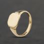 Second Hand Vintage 9ct Yellow Gold Plain Signet Ring 41342187