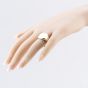 Second Hand 9ct Yellow Gold Plain Cushion Shaped Signet Ring 41342211