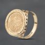Second Hand 9ct Yellow Gold St George Signet Ring 41342216
