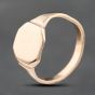Second Hand Rose Gold Hexagon Signet Ring 41342220