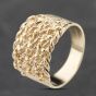 Second Hand 9ct Yellow Gold Five Row Keeper Ring 41342241