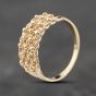 Second Hand 9ct Yellow Gold 4 Row Keeper Ring 41342247