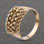 Second Hand 9ct Yellow Gold Four Row Keeper Ring 41342271