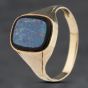 Second Hand 9ct Yellow Gold Opal Doublet Oblong Signet Ring 41342285