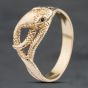 Second Hand 9ct Yellow Gold Snake Signet Ring 41342308