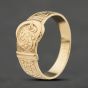 Second Hand 9ct Yellow Gold Engraved Buckle Ring 41342318