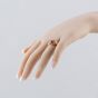 Second Hand 9ct Rose Gold Garnet Signet Ring 41342340