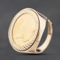 Second Hand Yellow Gold 1901 Queen Victoria Full Sovereign Mount Ring 41342397