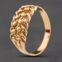 Second Hand 9ct Yellow Gold Two Row Keeper Ring 41342415