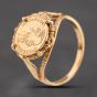 Second Hand 9ct Yellow Gold Maximiliano Peso Coin Ring 41342417