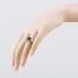 Second Hand 9ct Yellow Gold Bloodstone Oblong Signet Ring 41342421
