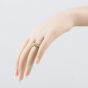 Second Hand 9ct Yellow Gold Two Row Keeper Ring 41342423