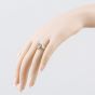 Second Hand 9ct Yellow Gold Hematite Engraved Shoulders Oval Signet Ring 41342433