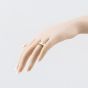 Second Hand 9ct Yellow Gold Brushed Finish Buckle Ring 41342434