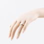 Second Hand Vintage 9ct Yellow Gold Sunburst Engraved Signet Ring 41342444