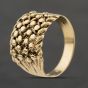 Second Hand Vintage 9ct Yellow Gold 4 Row Keeper Ring 41342451