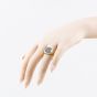 Second Hand Vintage 9ct Yellow Gold Onyx Oval Signet Ring 41342454