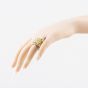 Second Hand 9ct Yellow Gold Large Heavy Five Row Keeper Ring 41342461
