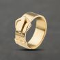 Second Hand 9ct Yellow Gold Plain Buckle Ring 41342462