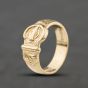 Second Hand 9ct Yellow Gold Engraved Buckle Ring 41342469