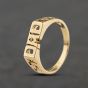 Second Hand 9ct Yellow Gold Dad Signet Ring 41342473
