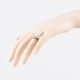 Second Hand 9ct Yellow Gold Patterned Buckle Ring 41342483