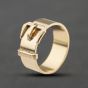 Second Hand 9ct Yellow Gold Buckle Ring 41342485