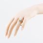 Second Hand Vintage 9ct Yellow Gold Cubic Zirconia Single Stone Signet Ring 41342507