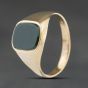 Second Hand 9ct Yellow Gold Bloodstone Signet Ring 41342510