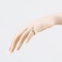 Second Hand 9ct Yellow Gold Bark Design Buckle Ring 41342568