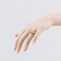 Second Hand 9ct Yellow Gold Four Row Keeper Ring 41342589