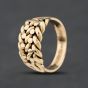 Second Hand 9ct Yellow Gold 2 Row Keeper Ring 41342609