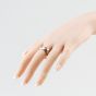 Second Hand 9ct Yellow Gold Garnet Band Three Stone Ring 41342621
