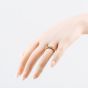 Second Hand 9ct Yellow Gold Two Row Keeper Ring 41342640