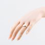 Second Hand 9ct Three Colour Gold Oval Signet Ring 41342641