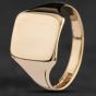 Second Hand Vintage 9ct Yellow Gold Plain Oblong Signet Ring 4134832