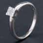 Second Hand Platinum Princess Cut Diamond Four Stone Cluster Ring 4138009