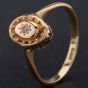 Second Hand Fancy Oval Old Cut Diamond Fancy Period Ring 4138037