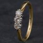 Second Hand Fancy Oval Old Cut Diamond Fancy Period Ring 4138037