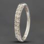 Second Hand 9ct White Gold 0.33ct Brilliant Cut Diamond Half Eternity Ring 41381107