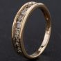 Second Hand 9ct Yellow Gold Twelve Stone Diamond Channel Set Half Eternity Ring 4138119