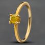 Second Hand 9ct Yellow Gold 0.40ct Brilliant Cut Diamond Solitaire Ring 41381265