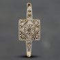 Second Hand Yellow Gold Diamond Square Cluster Ring 41381324
