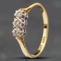 Second Hand Vintage Yellow Gold Diamond Three Stone Ring 41381382