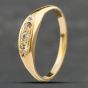 Second Hand Vintage Yellow Gold Diamond Graduated Five Stone Ring 41381451