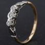 Second Hand Three Stone Diamond Illusion Set Ring 4138164