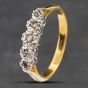 Second Hand Vintage Yellow Gold Single Cut Diamond Five Stone Ring 41381923