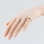 Second Hand 18ct White Gold Brilliant Cut Diamond Rubover Three Stone Ring 41381995