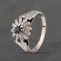Second Hand 18ct White Gold Sapphire & Diamond Cluster Ring 41382209